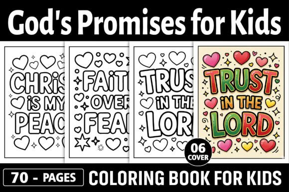 70 God’s Promises for Kids Coloring Pages & Graphics