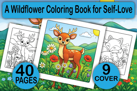A Wildflower Coloring Book for Self-Love: Graphics & Coloring Pages