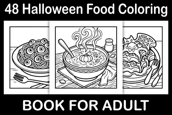 Halloween Food Coloring Pages: Graphics & Coloring Pages