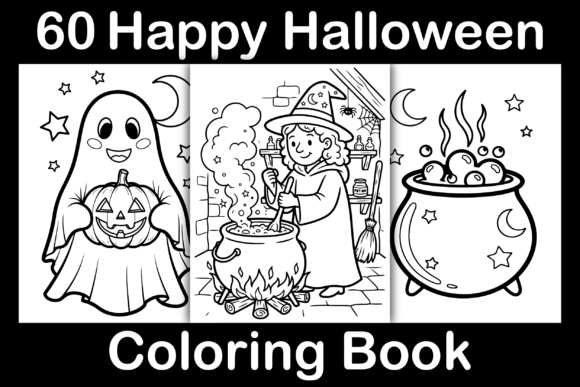 Happy Halloween Coloring Book: Graphics & Coloring Pages