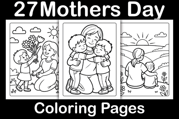 Mothers Day Coloring Pages Graphics