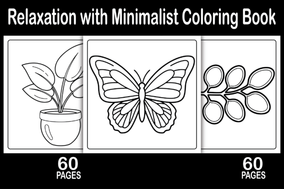 Relaxation with Minimalist Coloring Pages & Graphics